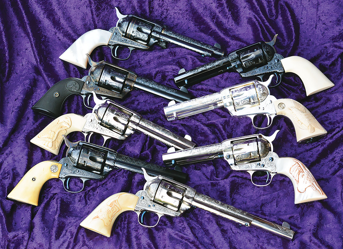 The Colt SAA is perhaps the most handsome of all sixguns, and lends itself to engraving and special finishes.